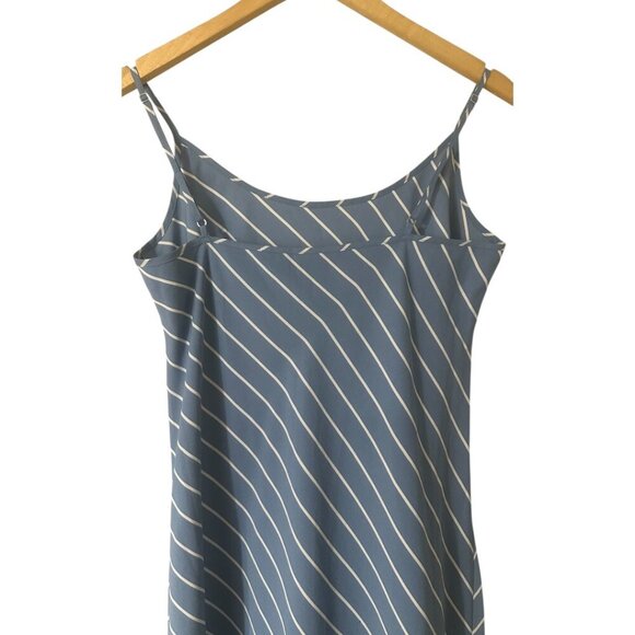 Jenni Kayne Kendall Slip Dress Size S Vintage Blue Stripe Minimalist Chic Modern - Picture 8 of 11